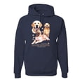 thumbnail image 1 of If It's Not a Golden Retriever It's Just a Dog Gift | Mens Dog Lover Hooded Sweatshirt Graphic Hoodie, Navy, 3XL, 1 of 3