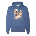 thumbnail image 1 of If It's Not a Golden Retriever It's Just a Dog Gift | Mens Dog Lover Hooded Sweatshirt Graphic Hoodie, Vintage Heather Blue, Large, 1 of 3