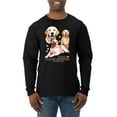 thumbnail image 1 of If It's Not a Golden Retriever It's Just a Dog Gift | Mens Dog Lover Long Sleeve T-Shirt, Black, Small, 1 of 3