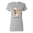 thumbnail image 1 of If It's Not a Golden Retriever It's Just a Dog Gift | Womens Dog Lover Graphic T-Shirt, Heather Grey, 2XL, 1 of 3