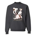 thumbnail image 1 of If It's Not a Jack Russell Terrier It's Just a Dog | Mens Dog Lover Crewneck Graphic Sweatshirt, Charcoal, X-Large, 1 of 3
