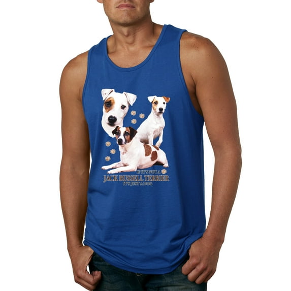 If It's Not a Jack Russell Terrier It's Just a Dog | Mens Dog Lover Graphic Tank Top, Royal, 3XL