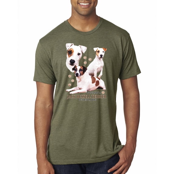 If It's Not a Jack Russell Terrier It's Just a Dog | Mens Dog Lover Premium Tri Blend T-Shirt, Military Green, Large
