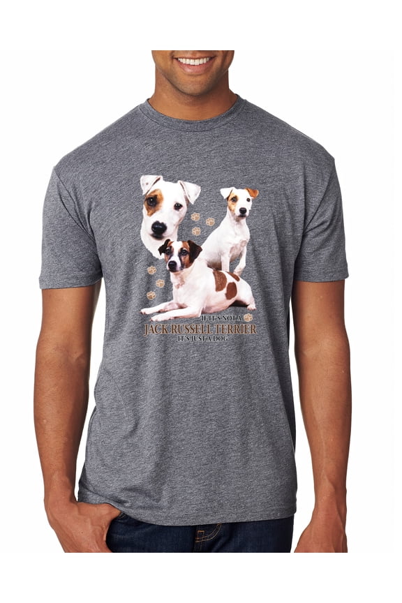 If It's Not a Jack Russell Terrier It's Just a Dog | Mens Dog Lover Premium Tri Blend T-Shirt, Premium Heather, Medium