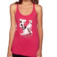 thumbnail image 1 of If It's Not a Jack Russell Terrier It's Just a Dog | Womens Dog Lover Premium Tri-Blend Racerback Tank Top, Shocking Pink, Medium, 1 of 3