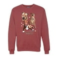 thumbnail image 1 of If It's Not a Pitbull It's Just a Dog Gift | Mens Dog Lover Crewneck Graphic Sweatshirt, Vintage Heather Red, X-Large, 1 of 3