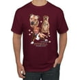 thumbnail image 1 of If It's Not a Pitbull It's Just a Dog Gift | Mens Dog Lover Graphic T-Shirt, Maroon, Medium, 1 of 3