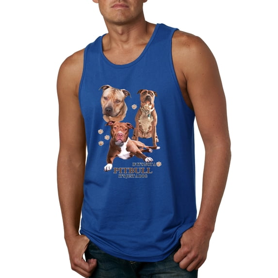 If It's Not a Pitbull It's Just a Dog Gift | Mens Dog Lover Graphic Tank Top, Royal, Medium