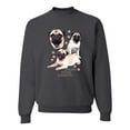 thumbnail image 1 of If It's Not a Pug It's Just a Dog Gift | Mens Dog Lover Crewneck Graphic Sweatshirt, Charcoal, 3XL, 1 of 3