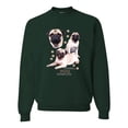thumbnail image 1 of If It's Not a Pug It's Just a Dog Gift | Mens Dog Lover Crewneck Graphic Sweatshirt, Forest Green, Medium, 1 of 3