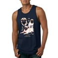 thumbnail image 1 of If It's Not a Pug It's Just a Dog Gift | Mens Dog Lover Graphic Tank Top, Navy, Large, 1 of 3