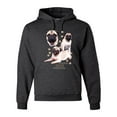 thumbnail image 1 of If It's Not a Pug It's Just a Dog Gift | Mens Dog Lover Hooded Sweatshirt Graphic Hoodie, Heather Black, X-Large, 1 of 3