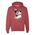 thumbnail image 1 of If It's Not a Pug It's Just a Dog Gift | Mens Dog Lover Hooded Sweatshirt Graphic Hoodie, Vintage Heather Red, X-Large, 1 of 3