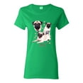 thumbnail image 1 of If It's Not a Pug It's Just a Dog Gift | Womens Dog Lover Graphic T-Shirt, Kelly, Medium, 1 of 3