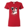thumbnail image 1 of If It's Not a Pug It's Just a Dog Gift | Womens Dog Lover Graphic T-Shirt, Red, 2XL, 1 of 3
