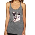 thumbnail image 1 of If It's Not a Pug It's Just a Dog Gift | Womens Dog Lover Premium Tri-Blend Racerback Tank Top, Premium Heather, Small, 1 of 3