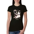 thumbnail image 1 of If It's Not a Pug It's Just a Dog Gift | Womens Dog Lover Slim Fit Junior Tee, Black, Small, 1 of 3