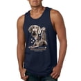 thumbnail image 1 of If It's Not a Weimaraner It's Just a Dog Gift | Mens Dog Lover Graphic Tank Top, Navy, Large, 1 of 3