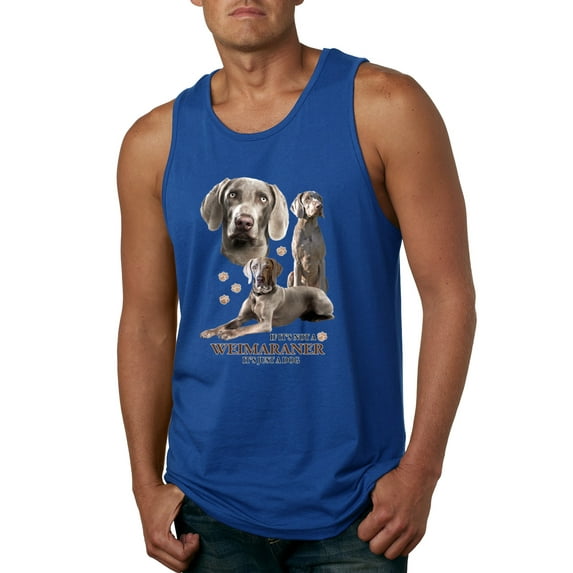 If It's Not a Weimaraner It's Just a Dog Gift | Mens Dog Lover Graphic Tank Top, Royal, Small