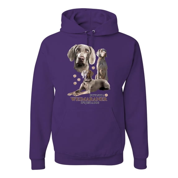 If It's Not a Weimaraner It's Just a Dog Gift | Mens Dog Lover Hooded Sweatshirt Graphic Hoodie, Purple, X-Large