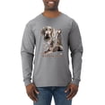 thumbnail image 1 of If It's Not a Weimaraner It's Just a Dog Gift | Mens Dog Lover Long Sleeve T-Shirt, Heather Grey, 3XL, 1 of 3