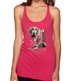 thumbnail image 1 of If It's Not a Weimaraner It's Just a Dog Gift | Womens Dog Lover Premium Tri-Blend Racerback Tank Top, Shocking Pink, X-Large, 1 of 3