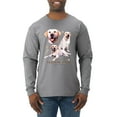 thumbnail image 1 of If It's Not a Yellow Lab It's Just a Dog Gift | Mens Dog Lover Long Sleeve T-Shirt, Heather Grey, Large, 1 of 3