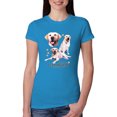 thumbnail image 1 of If It's Not a Yellow Lab It's Just a Dog Gift | Womens Dog Lover Slim Fit Junior Tee, Turquoise, 2XL, 1 of 3