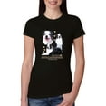 thumbnail image 1 of If It's Not an Australian Shepherd It's Just a Dog Gift | Womens Dog Lover Slim Fit Junior Tee, Black, Small, 1 of 3