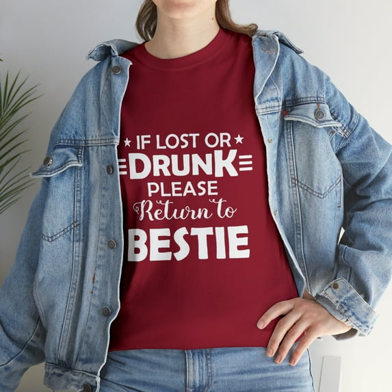 If Lost Or Drunk Please Return To Bestie Racerback T-Shirt
