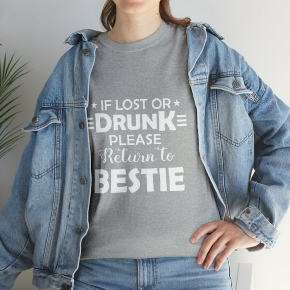 If Lost Or Drunk Please Return To Bestie Racerback T-Shirt