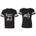 thumbnail image 1 of If Lost Return To Mary I am Mary Matching Couple Cotton Jerseys (Men Black / Women Black) (Men L / Women M), 1 of 3