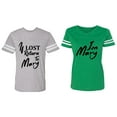thumbnail image 1 of If Lost Return To Mary I am Mary Matching Couple Cotton Jerseys (Men Heather / Women Green) (Men XXXL / Women XXL), 1 of 3