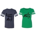 thumbnail image 1 of If Lost Return To Mary I am Mary Matching Couple Cotton Jerseys (Men Navy / Women Green) (Men XXL / Women XL), 1 of 3