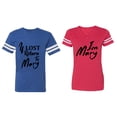 thumbnail image 1 of If Lost Return To Mary I am Mary Matching Couple Cotton Jerseys (Men Royal / Women Red) (Men L / Women M), 1 of 3