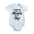 thumbnail image 1 of If Mom Says No My Abuela Will Say Yes - Baby Clothes - Funny Newborn Bodysuit Outfits for Boys And Girls Baby Blue-style-1 3-6M, 1 of 5