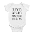 thumbnail image 1 of If Mom Says No My Aunt Will Say Yes Short Sleeve Bodysuit Size Newborn-24 Months, 1 of 5
