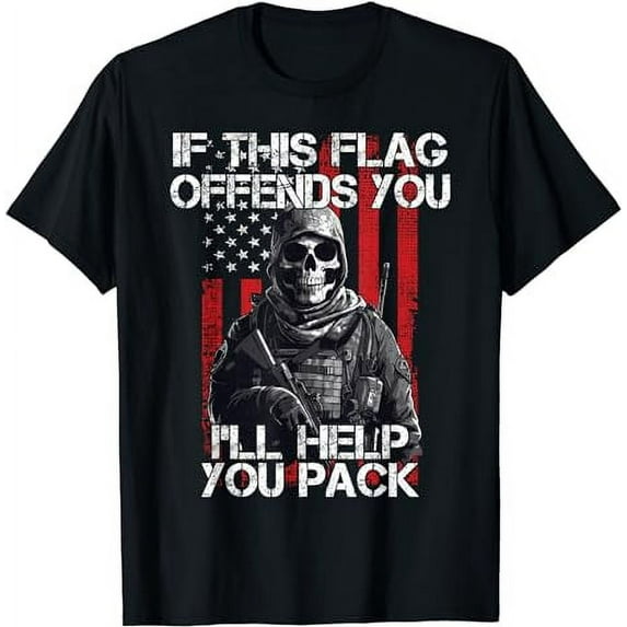 If This Flag Offends You, 4th Of July US Flag, USA Patriotic T-Shirt