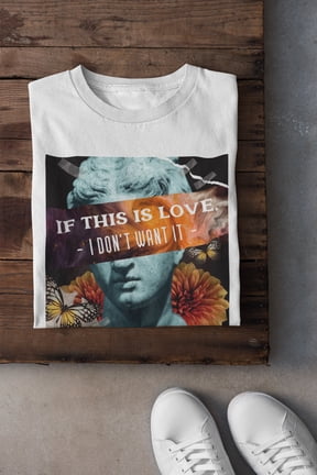 If This Is Love I Dont Want It T Shirt - Aesthetic Shirt - 90s Clothing - Grunge Shirt - F