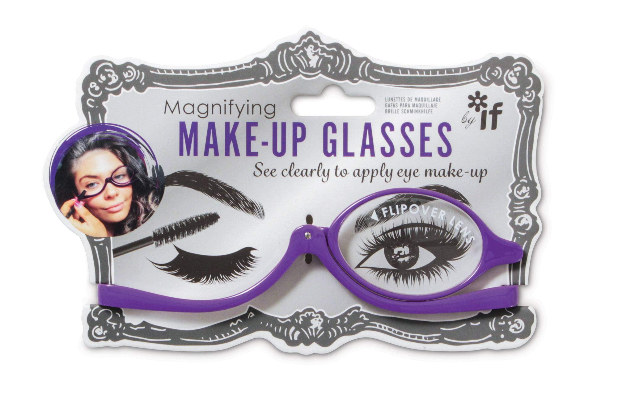 If USA 42201 Magnifying Make-Up Glasses, Black