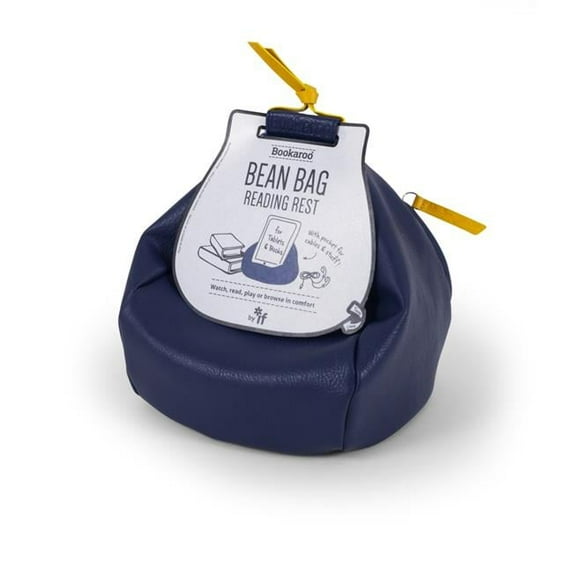 If USA Bookaroo Bean Bag Reading Rest, Navy & Mustard