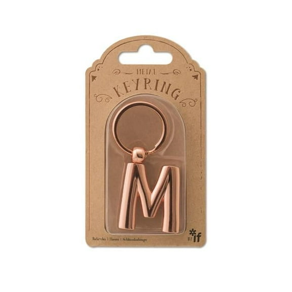 If USA  Copper Letter Keyrings, Letter M