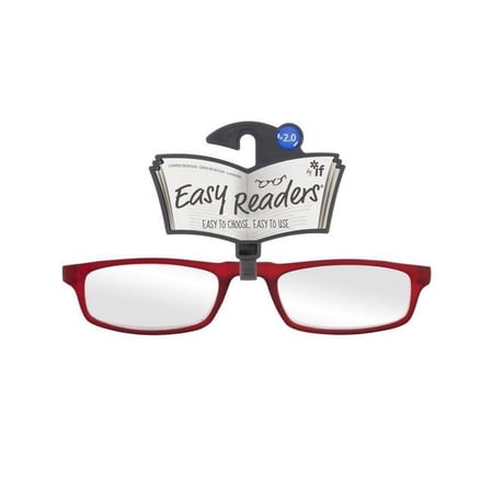 If USA Easy Readers Over The Top Glasses, Red - Plus 2.0