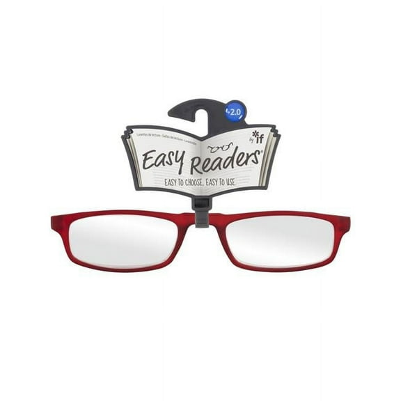 If USA  Easy Readers Over The Top Glasses, Red - Plus 2.0
