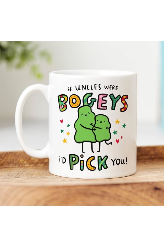 If Uncles Were Bogeys Mug, Personalised Uncle Gift, Funny Gift, Birthday Gift
