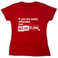 thumbnail image 1 of If You Are Easily Offended Just Sarcastic Humor Novelty Funny Women's Casual Tees, 1 of 3