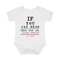 thumbnail image 1 of If You Can Read This Infant Baby Rib Bodysuit, 1 of 4