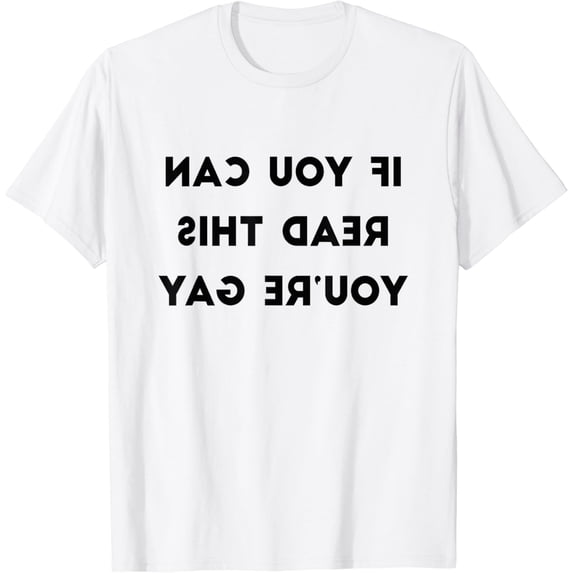 If You Can Read This You're Gay Funny Ally Gay Pride Stuff T-Shirt