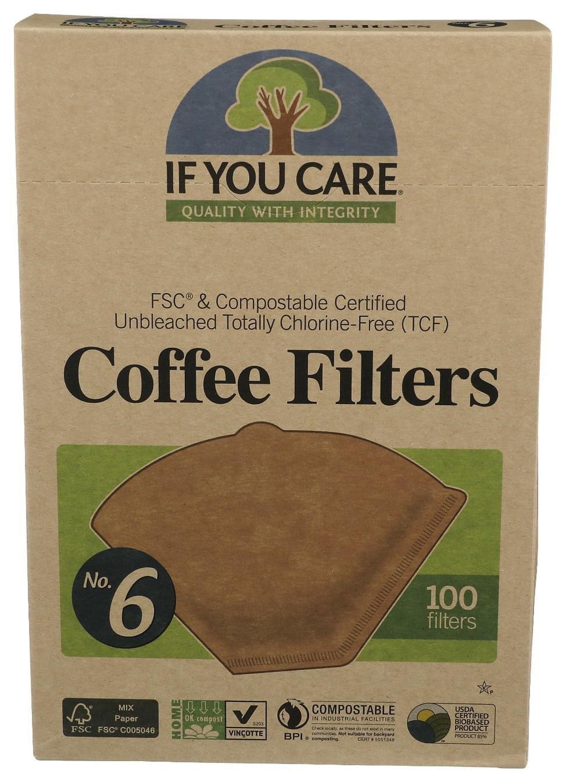 If You Care 100 Unbleached Coffee Filter, No. 6, 100 Ct