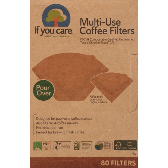 If You Care Coffee Filters, Multi-Use, Compostable-80 ct